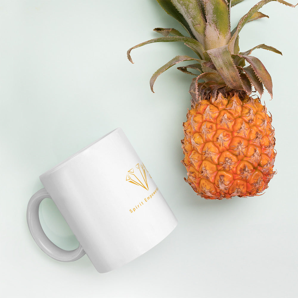 GIRL PREACH White glossy mug