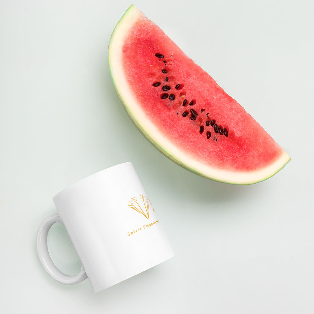GIRL PREACH White glossy mug