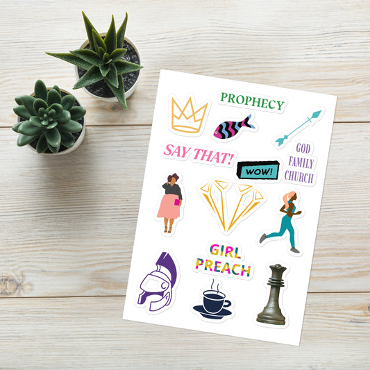 GIRL PREACH JOURNAL STICKER SHEET