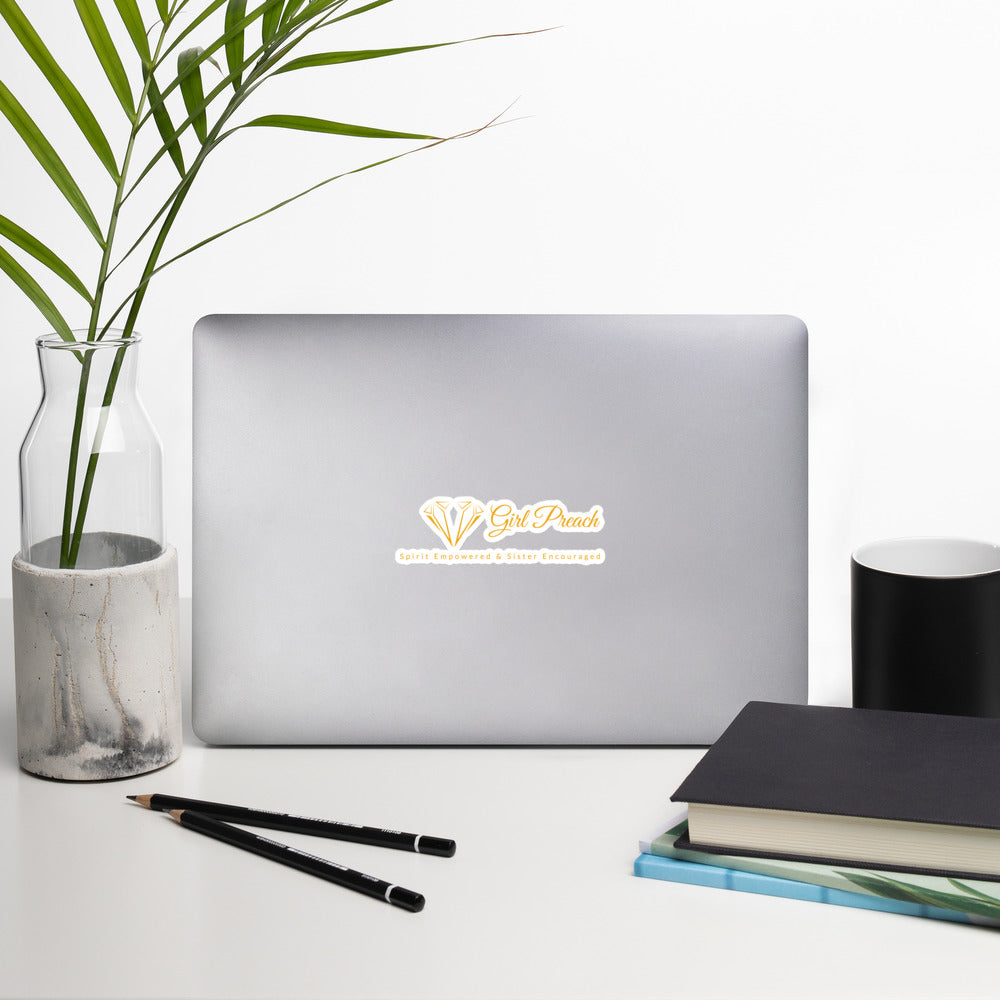 Girl Preach Logo Bubble-free stickers